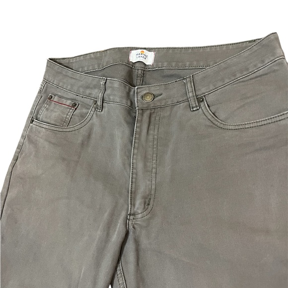 Marine Layer 5 Pocket Pant Olive/Khaki 34 x 32 - Picture 3 of 13